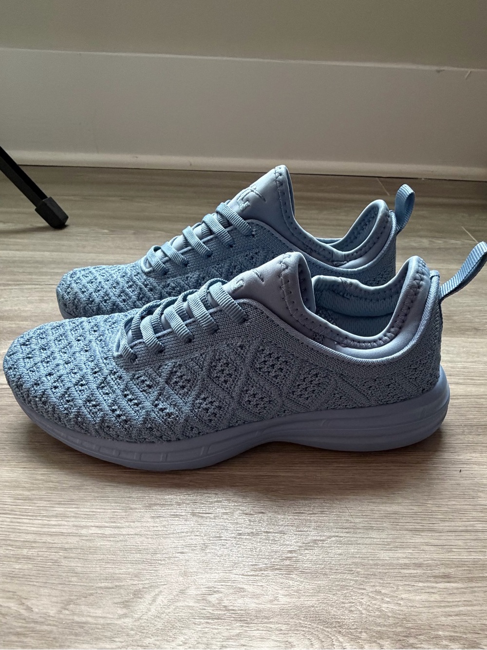APL Women's Techloom Phantom Sky Blue Knit Athletic Sneakers